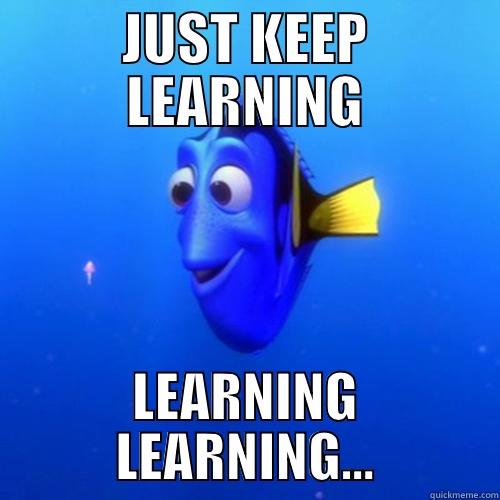 JUST KEEP LEARNING LEARNING LEARNING... dory