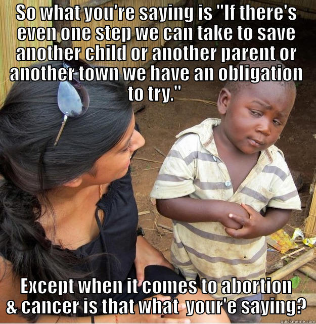 SO WHAT YOU'RE SAYING IS 
