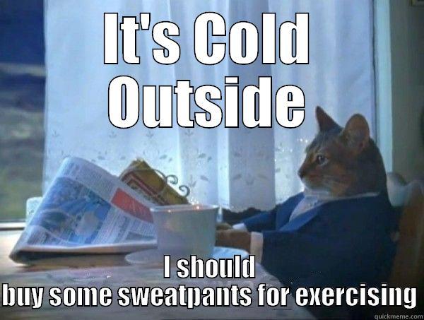 IT'S COLD OUTSIDE I SHOULD BUY SOME SWEATPANTS FOR EXERCISING Misc