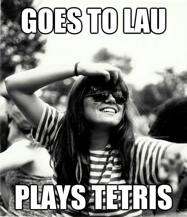 Goes to Lau plays tetris  Georgetown Hipster