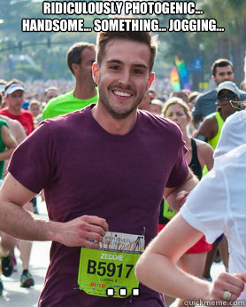 ridiculously photogenic... handsome... something... jogging... . . . - ridiculously photogenic... handsome... something... jogging... . . .  Ridiculously photogenic guy