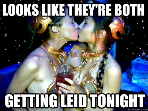 looks like they're both getting leid tonight  