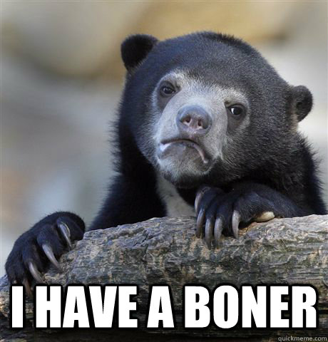  I have a boner  Confession Bear