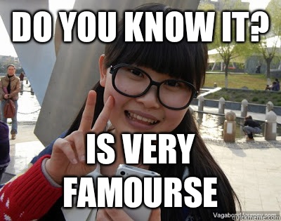 Do you know it? Is very famourse  Chinese girl Rainy