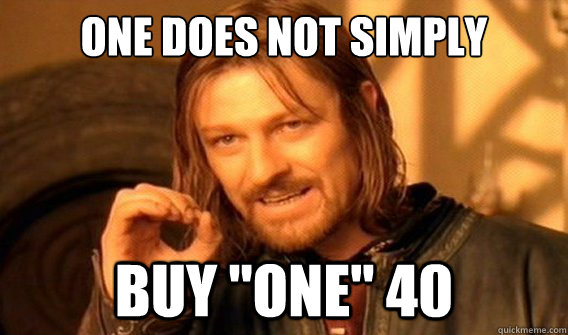 one does not simply buy 