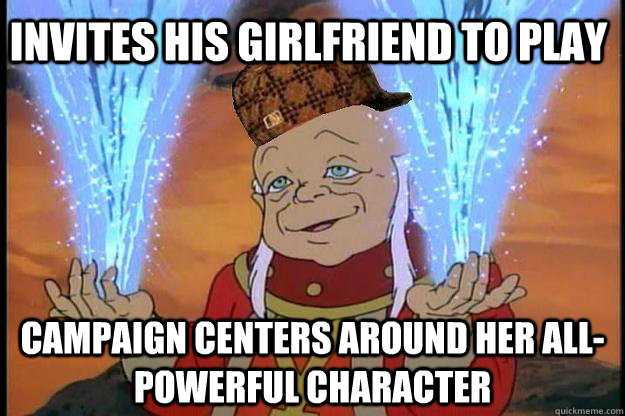 Invites his girlfriend to play campaign centers around her all-powerful character  