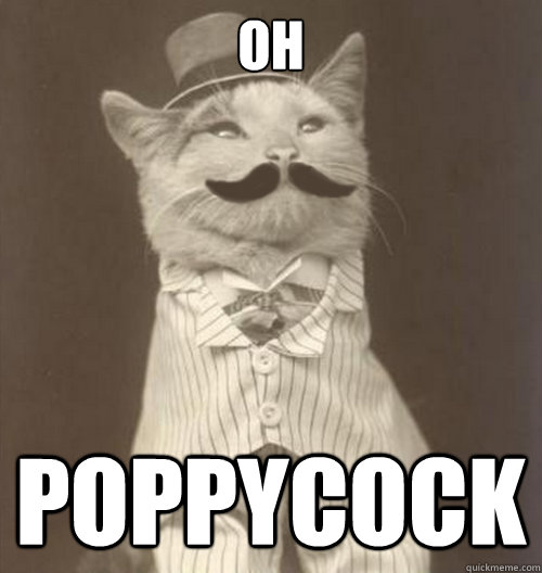 OH POPPYCOCK  Original Business Cat