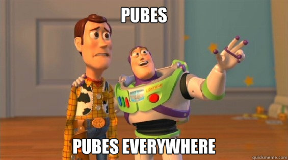 Pubes Pubes everywhere - Pubes Pubes everywhere  woody and buzz downvoters