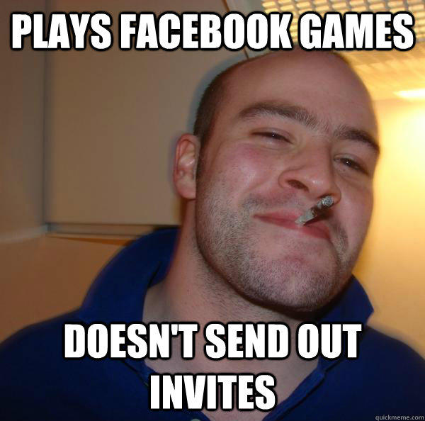 Plays facebook games doesn't send out invites  Misc