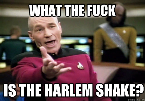 WHAT THE FUCK is the harlem shake? - WHAT THE FUCK is the harlem shake?  Patrick Stewart WTF