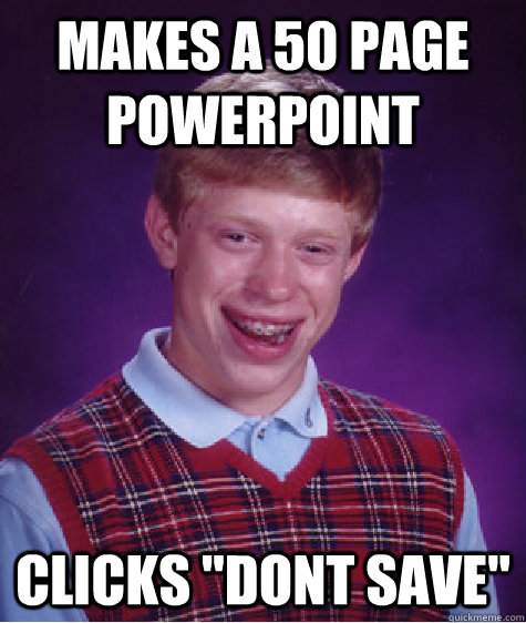 Makes a 50 page Powerpoint Clicks 