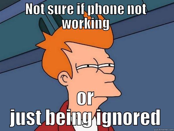 NOT SURE IF PHONE NOT WORKING OR JUST BEING IGNORED Futurama Fry