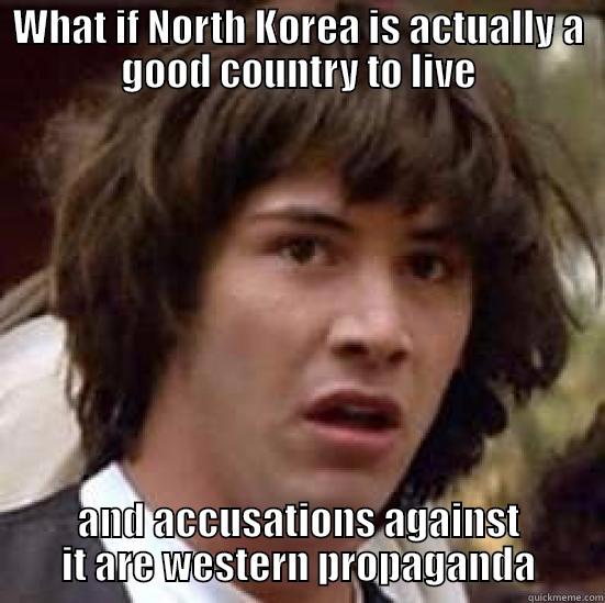 north korea? - WHAT IF NORTH KOREA IS ACTUALLY A GOOD COUNTRY TO LIVE AND ACCUSATIONS AGAINST IT ARE WESTERN PROPAGANDA conspiracy keanu