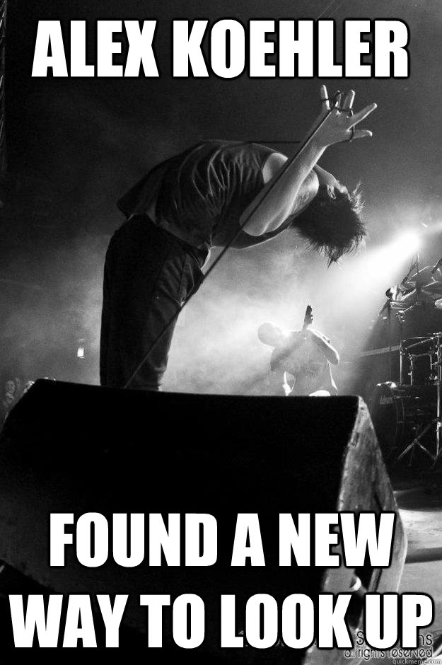 alex koehler found a new way to look up  bad back