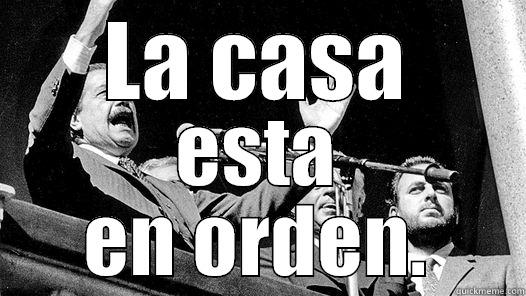 LA CASA ESTA EN ORDEN. Misc
