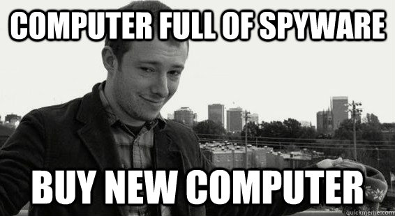 computer full of spyware buy new computer - computer full of spyware buy new computer  First World Solutions