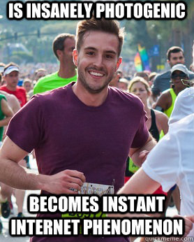 Is insanely photogenic Becomes instant Internet phenomenon  Ridiculously photogenic guy