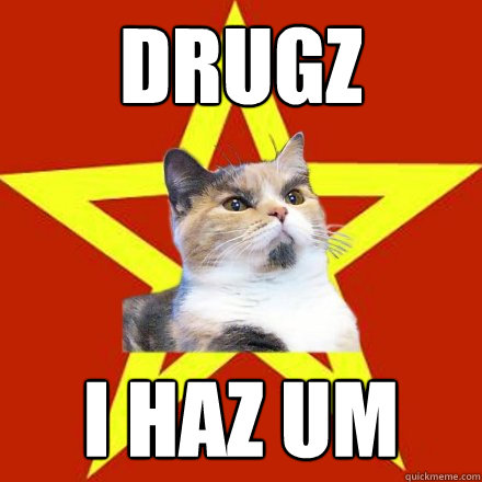 Drugz i haz um  Lenin Cat