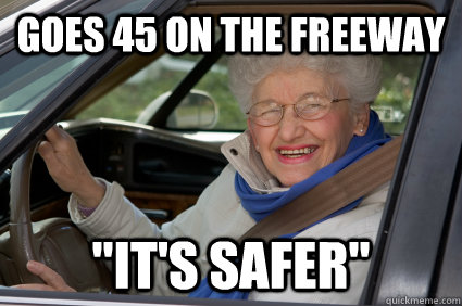 goes 45 on the freeway 