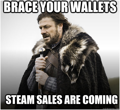 brace your wallets Steam sales are coming   Imminent Ned better