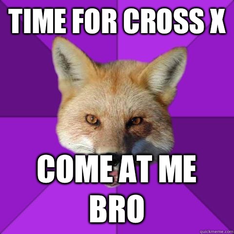 TIME FOR CROSS X COME AT ME BRO  Forensics Fox