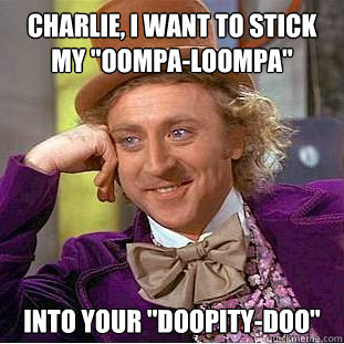 Charlie, I want to stick my 