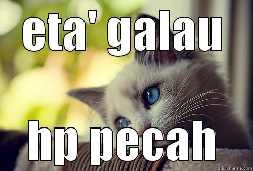 ETA' GALAU HP PECAH First World Problems Cat