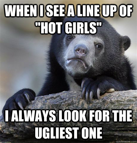 When i see a line up of 
