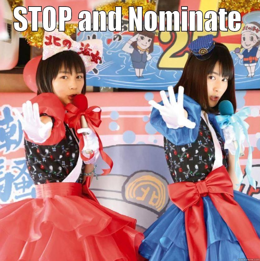 STOP AND NOMINATE  Misc