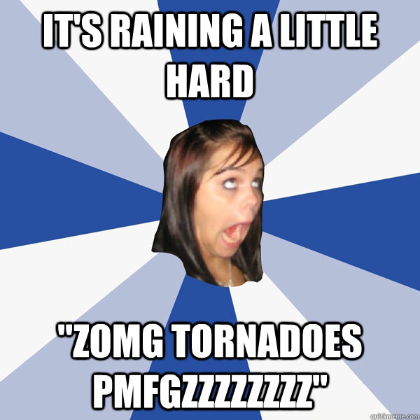 it's raining a little hard 