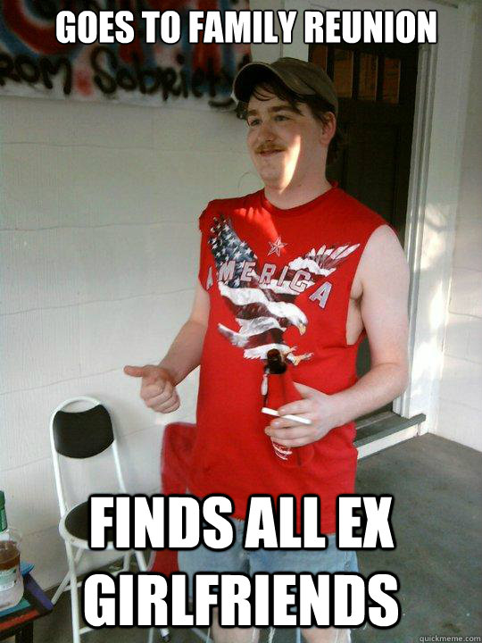 goes to family reunion finds all ex girlfriends  Redneck Randal