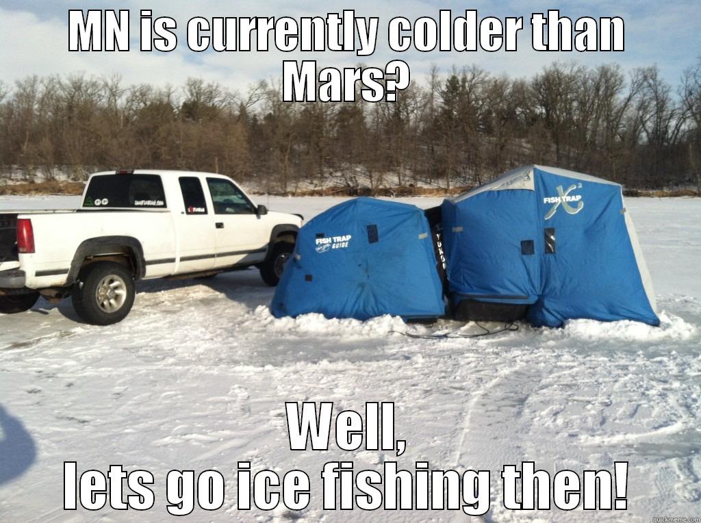 MN IS CURRENTLY COLDER THAN MARS? WELL, LETS GO ICE FISHING THEN! Misc