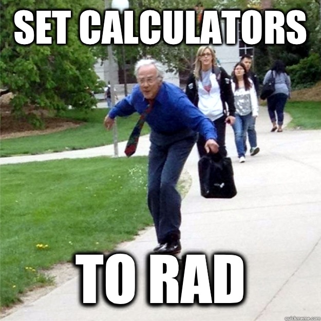 Set calculators  To rad  Skating Prof
