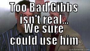 TOO BAD GIBBS ISN'T REAL... WE SURE COULD USE HIM Misc