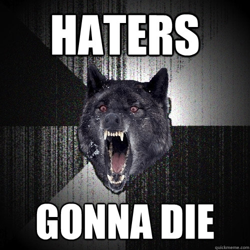 HATERS  GONNA DIE  Insanity Wolf