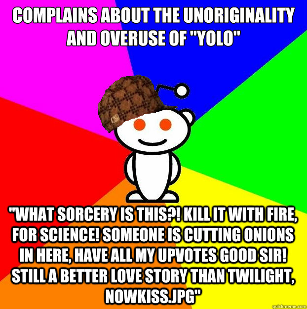 Complains about the unoriginality and overuse of 