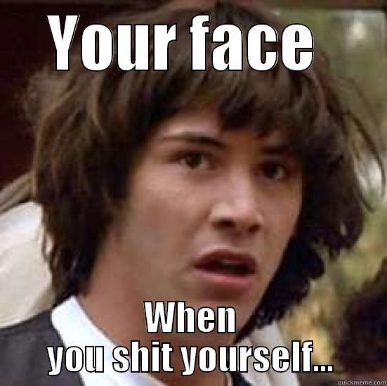 YOUR FACE  WHEN YOU SHIT YOURSELF... conspiracy keanu