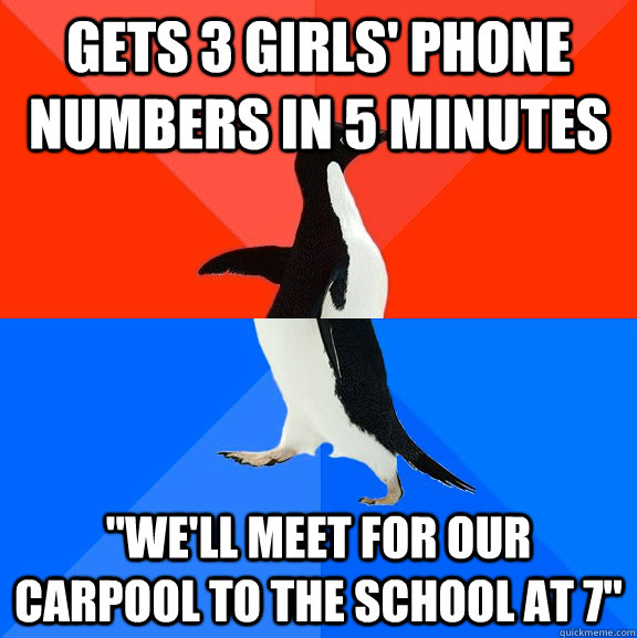 Gets 3 girls' phone numbers in 5 minutes 