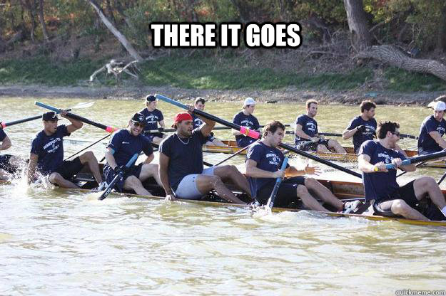 There it goes  - There it goes   Winnipeg Jets rowing