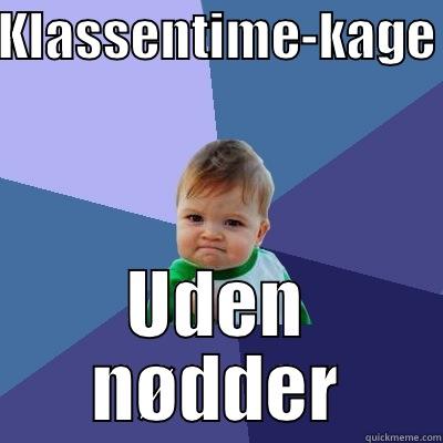 KLASSENTIME-KAGE UDEN NØDDER Success Kid
