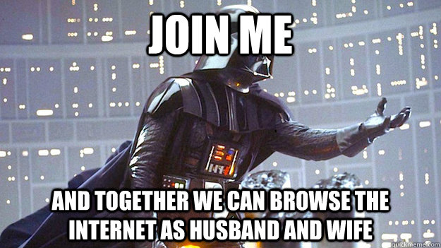 Join me and together we can browse the internet as husband and wife - Join me and together we can browse the internet as husband and wife  Misc
