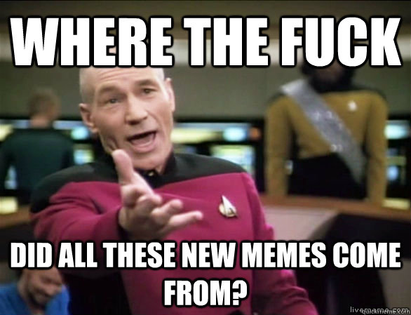 where the fuck did all these new memes come from?  Annoyed Picard HD