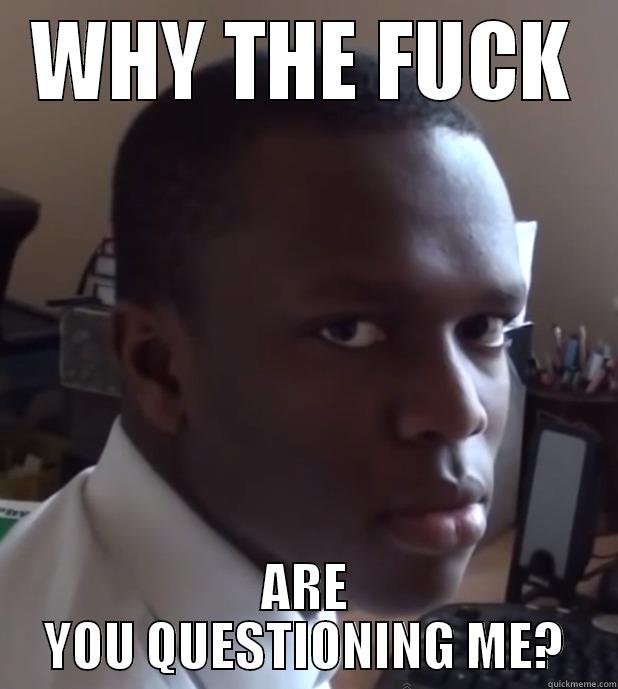 WHY THE FUCK ARE YOU QUESTIONING ME? Misc