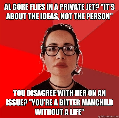 al gore flies in a private jet? 
