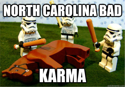 North Carolina bad Karma  Beating dead horse