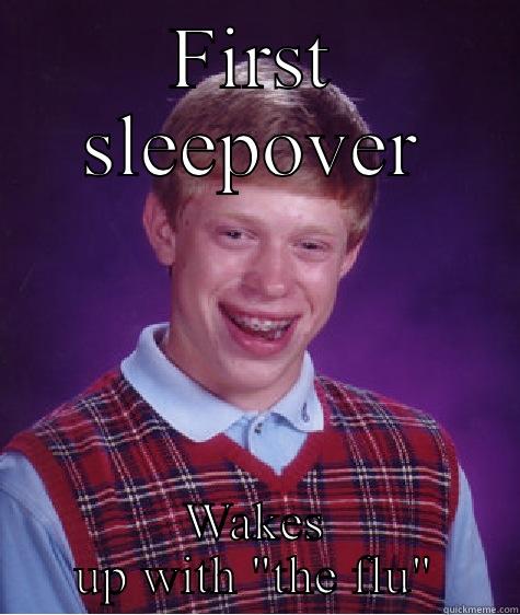 FIRST SLEEPOVER WAKES UP WITH 