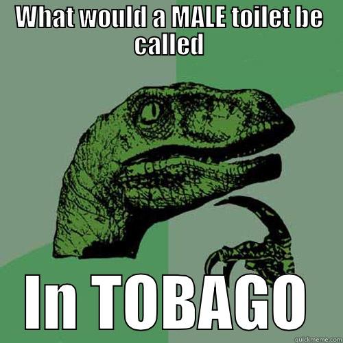WHAT WOULD A MALE TOILET BE CALLED IN TOBAGO Philosoraptor