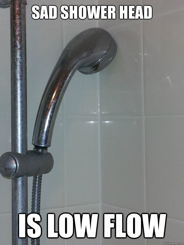 sad shower head is low flow - sad shower head is low flow  Misc