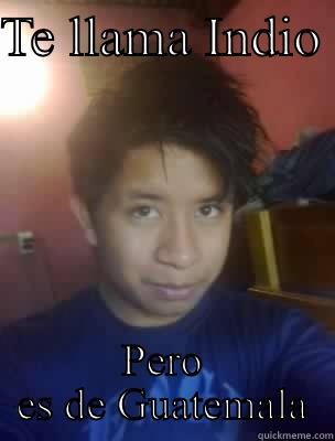 TE LLAMA INDIO  PERO ES DE GUATEMALA Misc