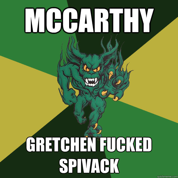 McCarthy Gretchen fucked Spivack  Green Terror